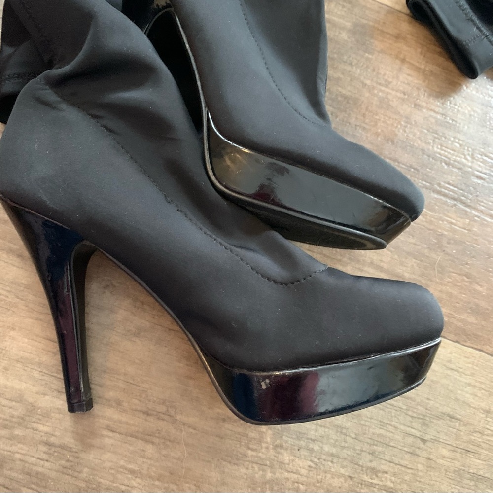 Frederick’s of Hollywood thigh high black boots - Picture 9 of 10